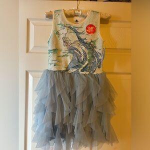 Disney Elsa party dress flip sequin size Large